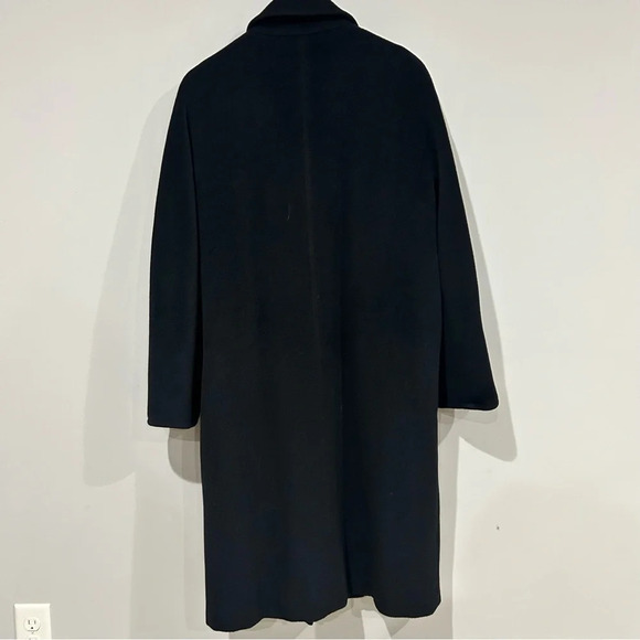 Max Mara Madame Icon Coat US Size 10 Virgin Wool Cashmere Black EUC - Picture 4 of 9